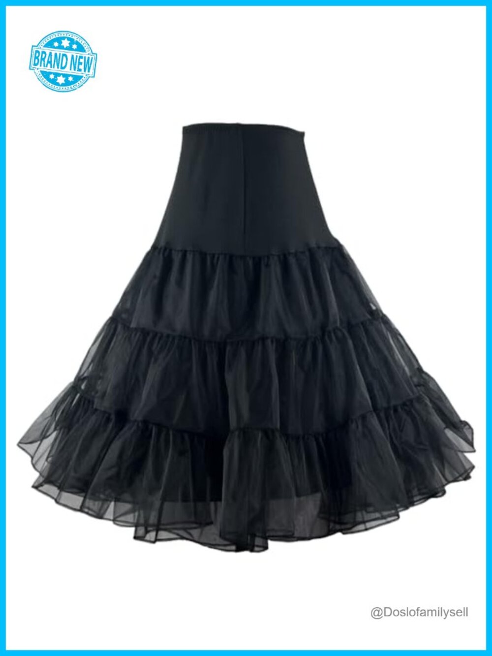 50s Vintage Petticoat Crinoline Rockabilly Tutu Slip Skirt S-L